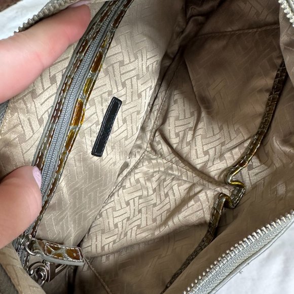 Cole Haan Snake Embossed Patent Leather Shoulder Bag EUC - Picture 5 of 7